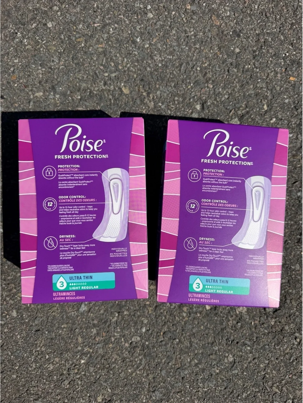 Poise Fresh Protection Ultra Thin Ultraminces Light Regular Pads, 28 Count - 2pk